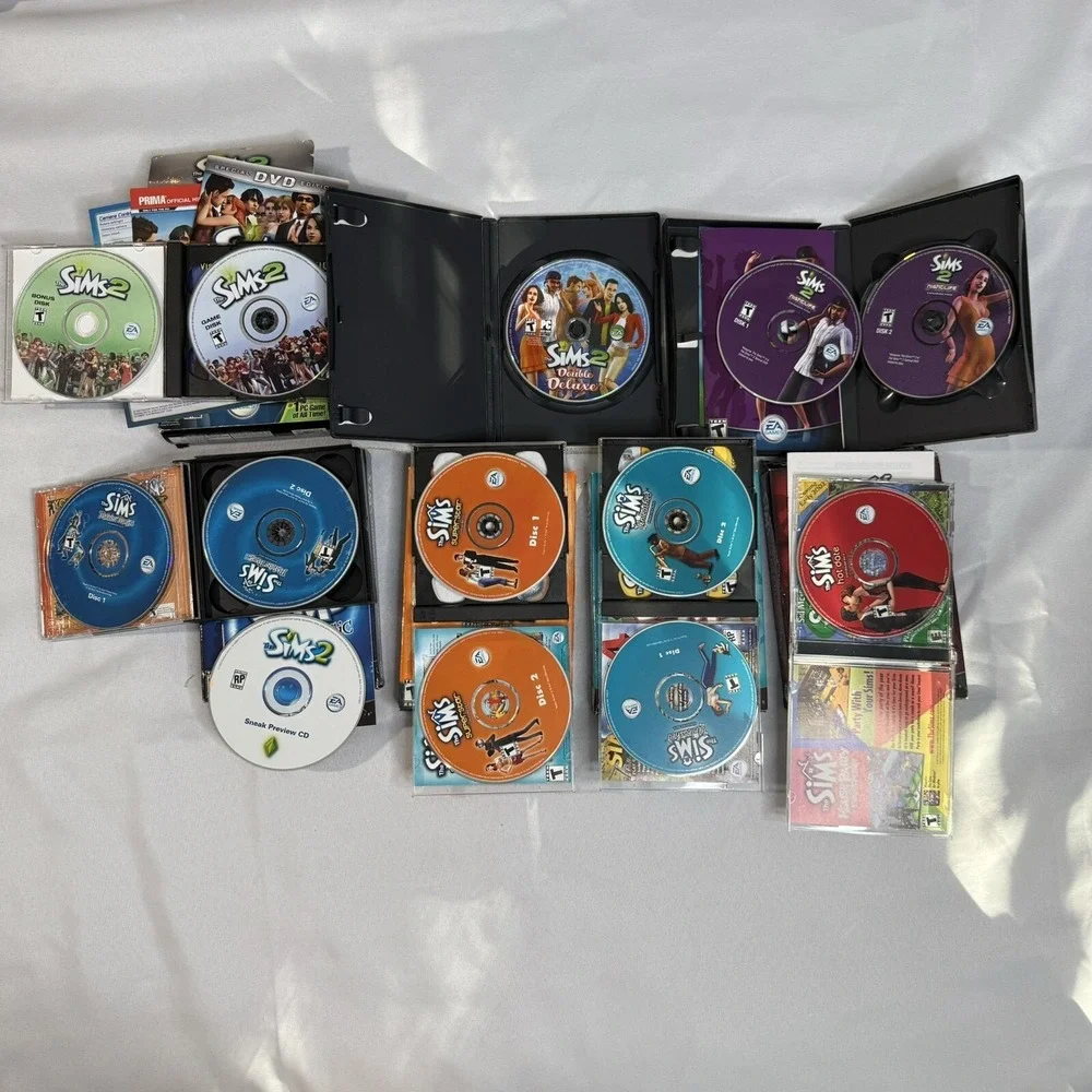 The Sims 2 and Expansion Packs Lot 7 Sets Deluxe NightLife Makin Magic SuperStar